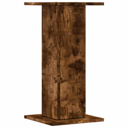 vidaXL Speaker Stands Living Room Speaker Floor Stand 2 pcs Engineered Wood - smoked oak, 30 x 30 x 60 cm - Additional view 5