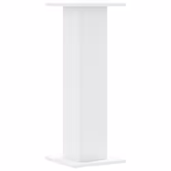 vidaXL Speaker Stands Living Room Speaker Floor Stand 2 pcs Engineered Wood - white, 30 x 30 x 80 cm - Additional view 5