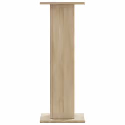 vidaXL Speaker Stands Living Room Speaker Floor Stand 2 pcs Engineered Wood - sonoma oak, 30 x 30 x 80 cm - Additional view 4