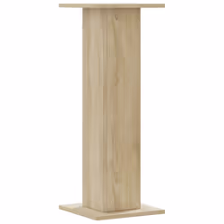 vidaXL Speaker Stands Living Room Speaker Floor Stand 2 pcs Engineered Wood - sonoma oak, 30 x 30 x 80 cm - Additional view 5