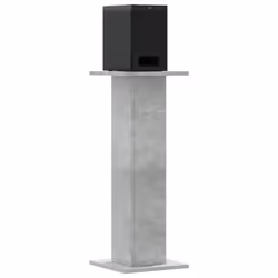vidaXL Speaker Stands Living Room Speaker Floor Stand 2 pcs Engineered Wood - concrete grey, 30 x 30 x 80 cm - Additional view 2