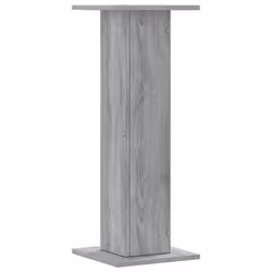 vidaXL Speaker Stands Living Room Speaker Floor Stand 2 pcs Engineered Wood - grey sonoma, 30 x 30 x 80 cm - Additional view 5