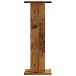 vidaXL Speaker Stands Living Room Speaker Floor Stand 2 pcs Engineered Wood - old wood, 30 x 30 x 80 cm - Additional view 4