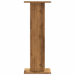 vidaXL Speaker Stands Living Room Speaker Floor Stand 2 pcs Engineered Wood - oak, 30 x 30 x 80 cm - Additional view 4