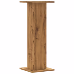 vidaXL Speaker Stands Living Room Speaker Floor Stand 2 pcs Engineered Wood - oak, 30 x 30 x 80 cm - Additional view 5