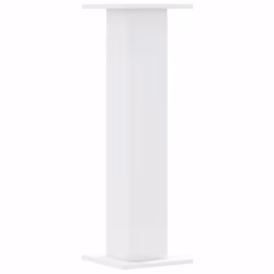 vidaXL Speaker Stands Living Room Speaker Floor Stand 2 pcs Engineered Wood - white, 30 x 30 x 95 cm - Additional view 5
