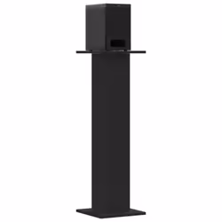 vidaXL Speaker Stands Living Room Speaker Floor Stand 2 pcs Engineered Wood - black, 30 x 30 x 95 cm
