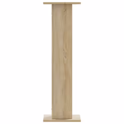vidaXL Speaker Stands Living Room Speaker Floor Stand 2 pcs Engineered Wood - sonoma oak, 30 x 30 x 95 cm - Additional view 4