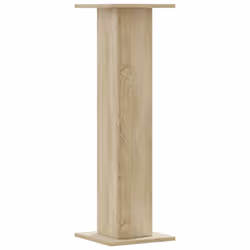 vidaXL Speaker Stands Living Room Speaker Floor Stand 2 pcs Engineered Wood - sonoma oak, 30 x 30 x 95 cm - Additional view 5