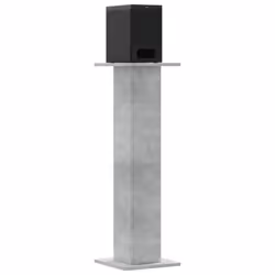 vidaXL Speaker Stands Living Room Speaker Floor Stand 2 pcs Engineered Wood - concrete grey, 30 x 30 x 95 cm - Additional view 2