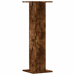 vidaXL Speaker Stands Living Room Speaker Floor Stand 2 pcs Engineered Wood - smoked oak, 30 x 30 x 95 cm - Additional view 5
