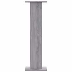 vidaXL Speaker Stands Living Room Speaker Floor Stand 2 pcs Engineered Wood - grey sonoma, 30 x 30 x 95 cm - Additional view 4
