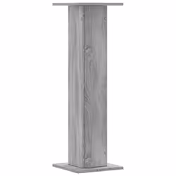 vidaXL Speaker Stands Living Room Speaker Floor Stand 2 pcs Engineered Wood - grey sonoma, 30 x 30 x 95 cm - Additional view 5