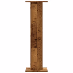 vidaXL Speaker Stands Living Room Speaker Floor Stand 2 pcs Engineered Wood - old wood, 30 x 30 x 95 cm - Additional view 4