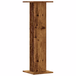 vidaXL Speaker Stands Living Room Speaker Floor Stand 2 pcs Engineered Wood - old wood, 30 x 30 x 95 cm - Additional view 5