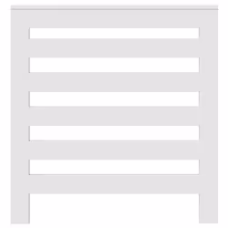 vidaXL Radiator Cover Heater Cover Slats Radiator Shelf White Engineered Wood