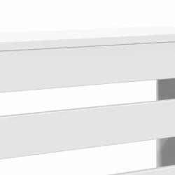 vidaXL Radiator Cover Heater Cover Slats Radiator Shelf White Engineered Wood - Additional view 5