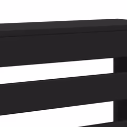 vidaXL Radiator Cover Heater Cover Slats Radiator Shelf Black Engineered Wood - Additional view 5