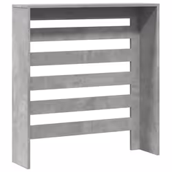 vidaXL Radiator Cover Heater Cover Slat Cabinet Concrete Grey Engineered Wood - Additional view 4