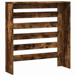 vidaXL Radiator Cover Heater Cover Radiator Shelf Smoked Oak Engineered Wood - Additional view 4