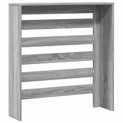 vidaXL Radiator Cover Heater Cover Radiator Shelf Grey Sonoma Engineered Wood - Additional view 4