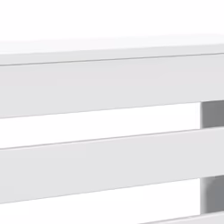vidaXL Radiator Cover Heater Cover Slats Radiator Shelf White Engineered Wood - Additional view 5