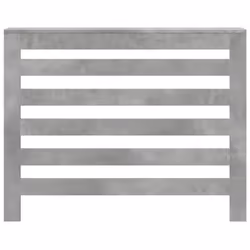 vidaXL Radiator Cover Heater Cover Slat Cabinet Concrete Grey Engineered Wood