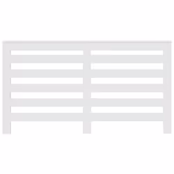 vidaXL Radiator Cover Heater Cover Slats Radiator Shelf White Engineered Wood