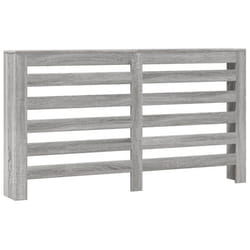 vidaXL Radiator Cover Heater Cover Radiator Shelf Grey Sonoma Engineered Wood