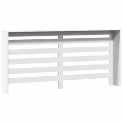 vidaXL Radiator Cover Heater Cover Slats Radiator Shelf White Engineered Wood - Additional view 4
