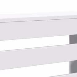 vidaXL Radiator Cover Heater Cover Slats Radiator Shelf White Engineered Wood - Additional view 5