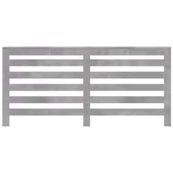 vidaXL Radiator Cover Heater Cover Slat Cabinet Concrete Grey Engineered Wood