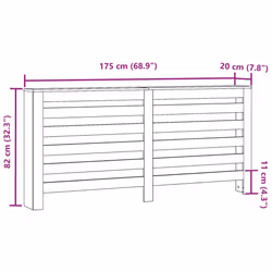 vidaXL Radiator Cover Heater Cover Radiator Shelf Old Wood Engineered Wood
