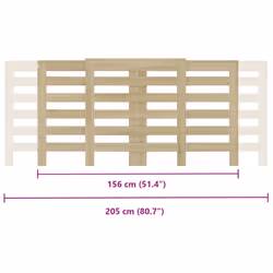 vidaXL Radiator Cover Heater Cover Radiator Shelf Sonoma Oak Engineered Wood - Additional view 9