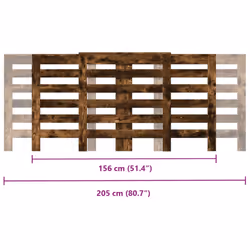 vidaXL Radiator Cover Heater Cover Radiator Shelf Smoked Oak Engineered Wood - Additional view 9