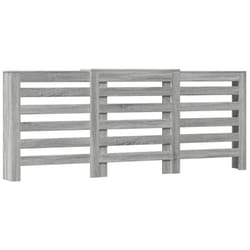 vidaXL Radiator Cover Heater Cover Radiator Shelf Grey Sonoma Engineered Wood