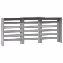 vidaXL Radiator Cover Heater Cover Radiator Shelf Grey Sonoma Engineered Wood - Additional view 4