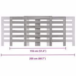 vidaXL Radiator Cover Heater Cover Radiator Shelf Grey Sonoma Engineered Wood - Additional view 9