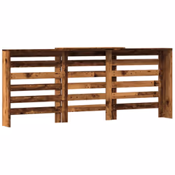 vidaXL Radiator Cover Heater Cover Radiator Shelf Old Wood Engineered Wood - Additional view 4