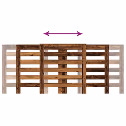 vidaXL Radiator Cover Heater Cover Radiator Shelf Old Wood Engineered Wood - Additional view 5