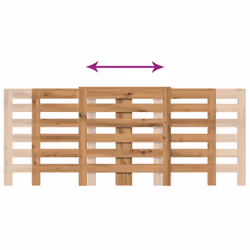 vidaXL Radiator Cover Heater Cover Radiator Shelf Artisian Oak Engineered Wood - Additional view 5