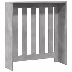 vidaXL Radiator Cover Heater Cover Slat Cabinet Concrete Grey Engineered Wood - Additional view 4