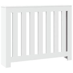 vidaXL Radiator Cover Heater Cover Slats Radiator Shelf White Engineered Wood