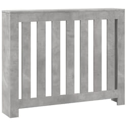 vidaXL Radiator Cover Heater Cover Slat Cabinet Concrete Grey Engineered Wood