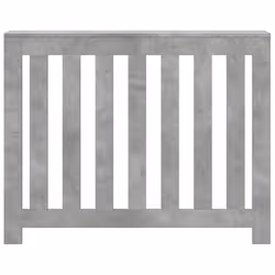 vidaXL Radiator Cover Heater Cover Slat Cabinet Concrete Grey Engineered Wood