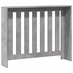 vidaXL Radiator Cover Heater Cover Slat Cabinet Concrete Grey Engineered Wood - Additional view 4