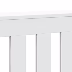 vidaXL Radiator Cover Heater Cover Slats Radiator Shelf White Engineered Wood - Additional view 5