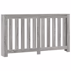 vidaXL Radiator Cover Heater Cover Radiator Shelf Grey Sonoma Engineered Wood