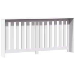 vidaXL Radiator Cover Heater Cover Slats Radiator Shelf White Engineered Wood - Additional view 4