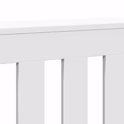 vidaXL Radiator Cover Heater Cover Slats Radiator Shelf White Engineered Wood - Additional view 5